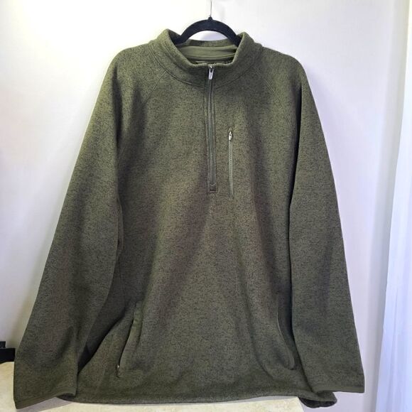 George 1/4 Zip Pullover Fleece Lined Sweater 2XL - Picture 1 of 8
